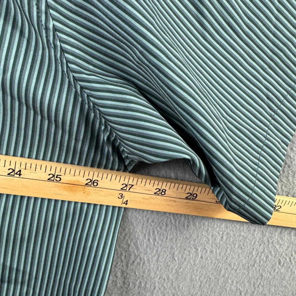 Dixxon Flannel Co The Benny Triple Stripe Green Short Sleeve Button Up Shirt 3X - Picture 7 of 8